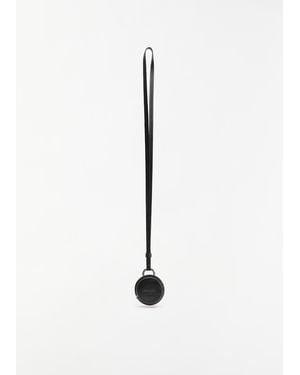 Lemaire Molded Tape Necklace — Black - White