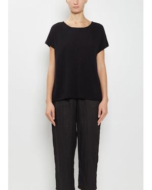 Apuntob Silk Cashmere Top - Black