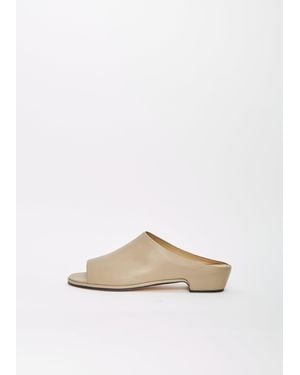 Lauren Manoogian Leather Vault Slide - White