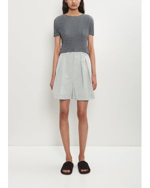 Issey Miyake Crumpled Technical Cotton U Trousers - White