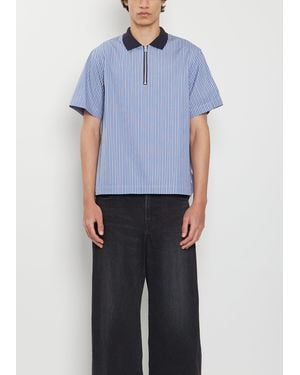 Sacai Men Cotton Poplin Pullover - Blue