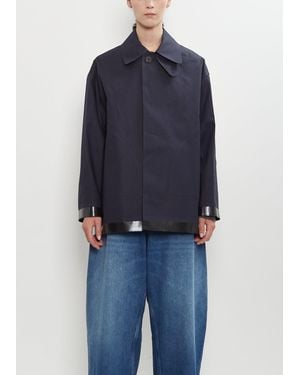 Studio Nicholson X Mackintosh Teviot Short Mac - Blue