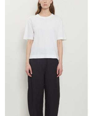 MHL by Margaret Howell Cotton Linen Simple T-shirt — White