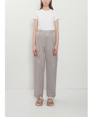 Dries Van Noten Partan Cotton Silk Trousers - White