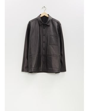 Bergfabel Men Hugo Leather Jacket - Black