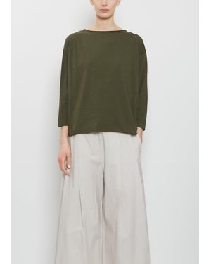 Labo.art Lolita Stretch Cotton Jersey Top - Green