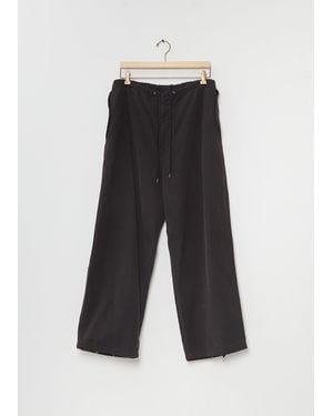 A.PRESSE Washed Cotton Silk Linen Hbt M-51 Over Trousers - White