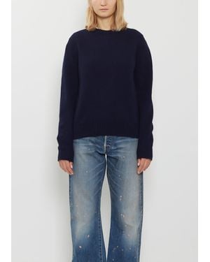 Begg x Co Hepburn Cashmere Crewneck - Blue