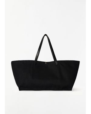 The Row Idaho Canvas Tote, Extra-large - Black