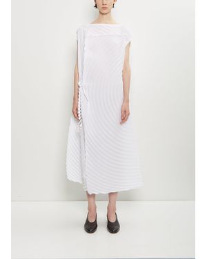 Issey Miyake Paper Bag Pleats Dress - White