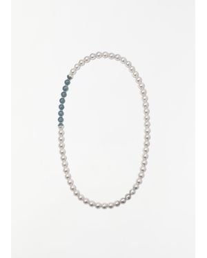 Shihara Sectional Pearl Necklace - White