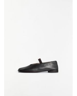 Lemaire Glove Leather Ballerina Shoes - White