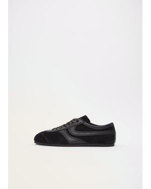 Dries Van Noten Suede Leather Trainer - White