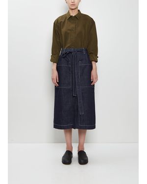 Casey Casey Mia Cotton Denim Skirt - Blue