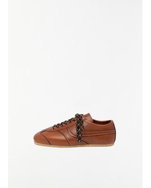 Dries Van Noten Nappa Leather Trainer - White