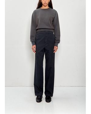 AURALEE Finx Light Chino Trousers - Black