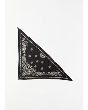 Margaret Howell Graphic Bandana Scarf - Black