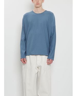Casey Casey Overdyed Long Sleeve Shirt - Blue