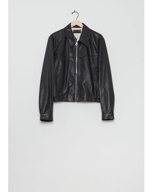 Lemaire Biker Leather Blouson - Black
