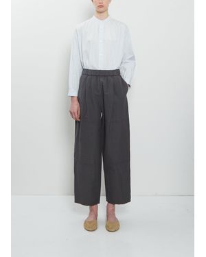 Arts & Science One Tuck Linen Cotton Pant - Gray