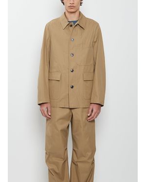 Dries Van Noten Braxton Cotton Jacket - Natural
