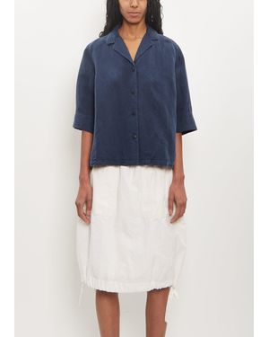 Casey Casey Lyocell Linen Officine Shirt - Blue