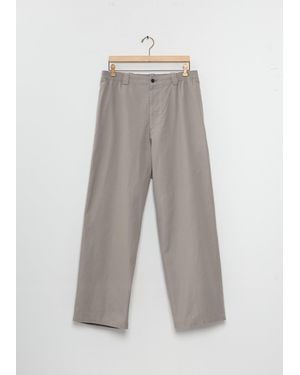 A.PRESSE Silk Cotton Chino Wide Pants - White
