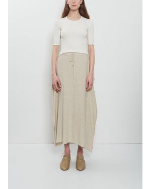 Lauren Manoogian Wave Cotton Linen Skirt - Natural