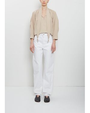 Lemaire Five Pockets Cotton Twisted Pants - White