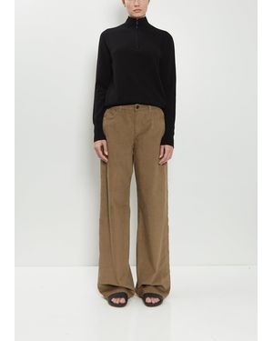 The Row Eglitta Cotton Corduroy Pant - Natural