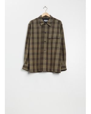 Margaret Howell Wool Cotton Overshirt - Green