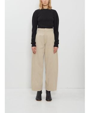 Lauren Manoogian Cotton Canvas Trousers - Natural