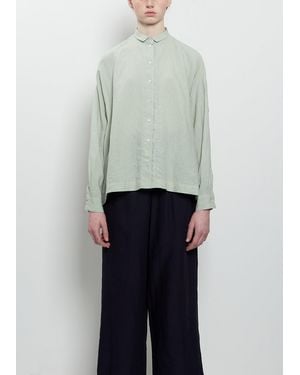 Arts & Science Granny Box Linen Shirt - Blue