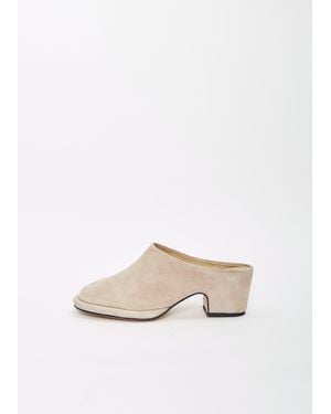 Lauren Manoogian Suede Arch Mule - White
