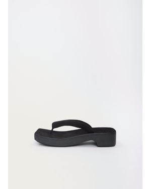 Lauren Manoogian Suede Zori Clog - White