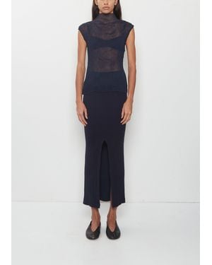 Issey Miyake Rill Pleats Skirt - Blue