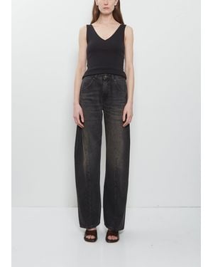 6397 Big Twisted Seam Cotton Jean - Blue