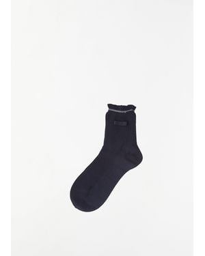 Antipast Waffle Ribbon Socks - Blue