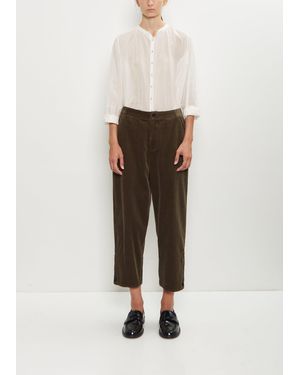 Pas De Calais Corduroy Tapered Pants - Natural