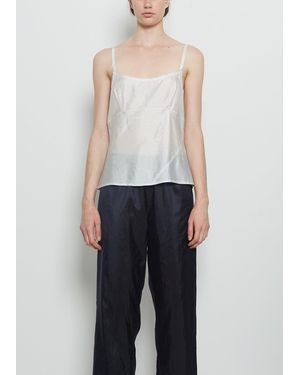 Dosa Iridescent Silk Habutai Camisole - Blue