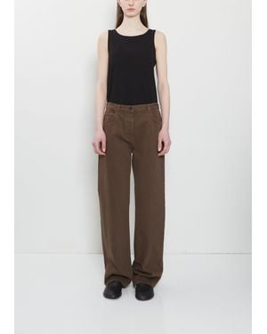 The Row Finbar Cotton Jean - Brown