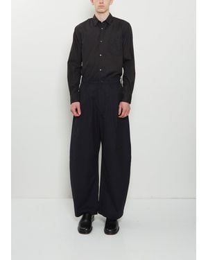 Comme des Garçons Hard Twisted Cotton Trousers - Black