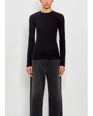 The Row Dantea Cotton Top - Black