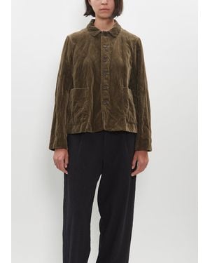 Pas De Calais Stainless Yarn Velvet Jacket - Black