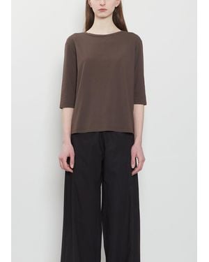 Labo.art Teresa Stretch Cotton Opera Tee - Black