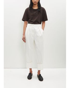 MHL by Margaret Howell Cinch Back Trouser - White