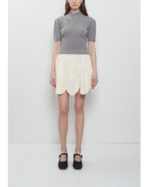 Simone Rocha Petal Hem Mini Skirt - White