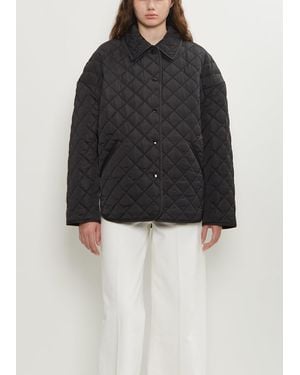 TOTEME Collared Quilted Poly Jacket - Black