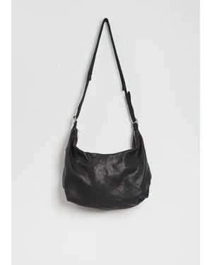 Guidi Messenger Leather Bag - White