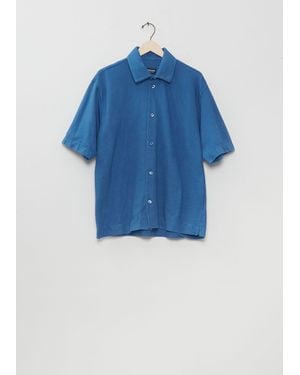 Arpenteur Opto S Jersey Button Front Shirt - Blue